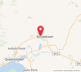 Map of Arrowtown, Otago