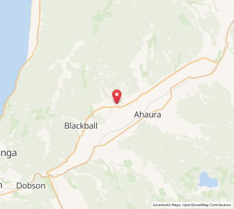 Map of Atarau, West Coast