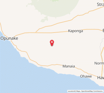Map of Auroa, Taranaki