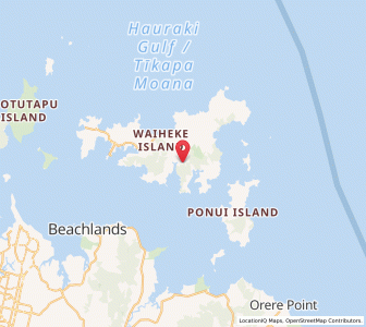 Map of Awaroa, Auckland