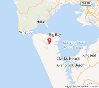 Map of Awhitu, Auckland