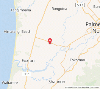 Map of Bainesse, Manawatu-Wanganui