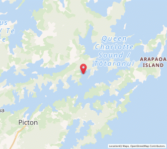 Map of Bay of Many Coves, Marlborough