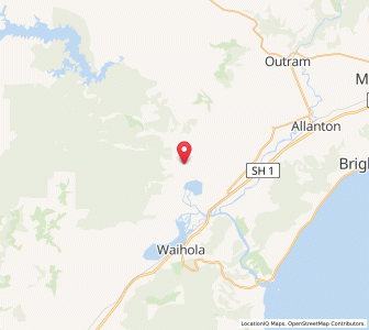 Map of Berwick, Otago