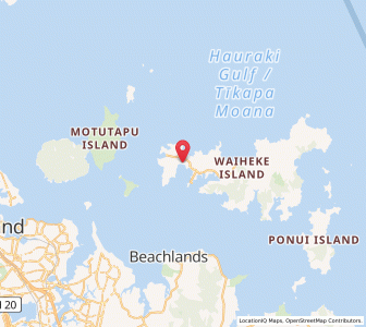 Map of Blackpool, Auckland
