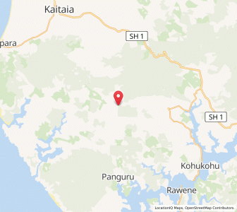 Map of Broadwood, Northland