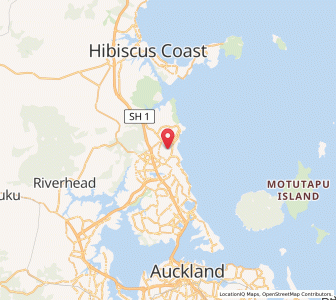 Map of Browns Bay, Auckland