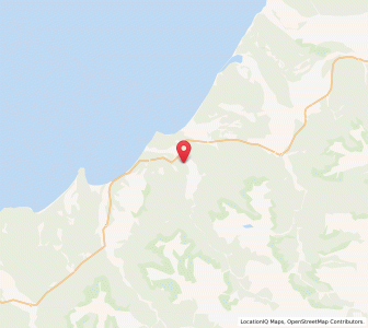 Map of Bruce Bay, West Coast