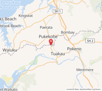 Map of Buckland, Waikato