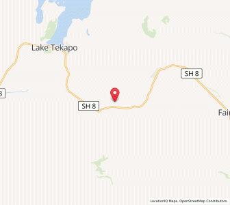 Map of Burkes Pass, Canterbury