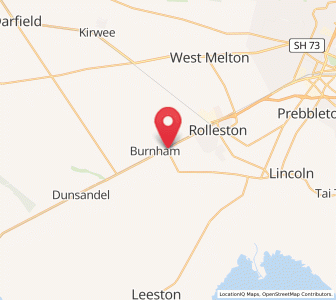 Map of Burnham, Canterbury