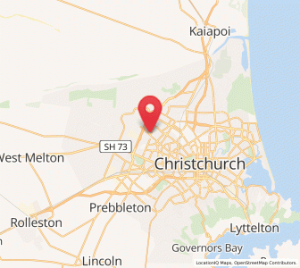 Map of Burnside, Canterbury