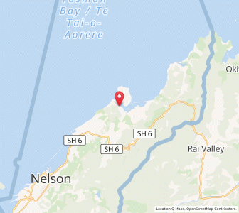 Map of Cable Bay, Nelson