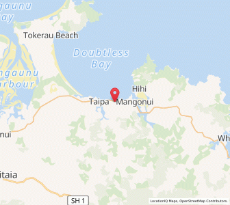 Map of Cable Bay, Northland