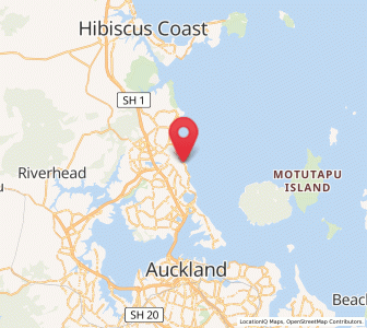 Map of Campbells Bay, Auckland