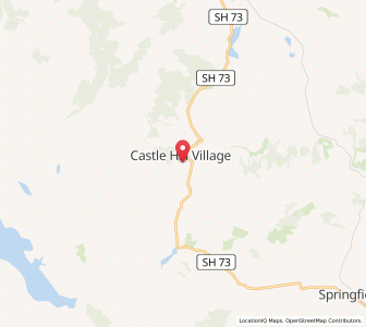 Map of Castle Hill, Canterbury