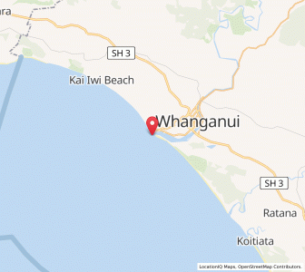 Map of Castlecliff, Manawatu-Wanganui