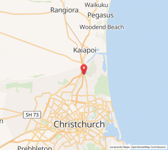 Map of Chaneys, Canterbury