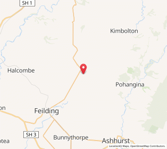 Map of Cheltenham, Manawatu-Wanganui
