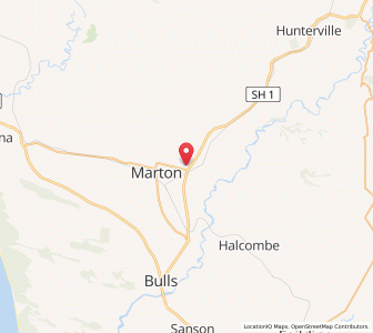 Map of Cliff Road, Manawatu-Wanganui