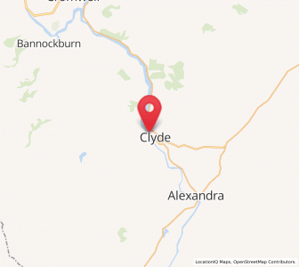 Map of Clyde, Otago