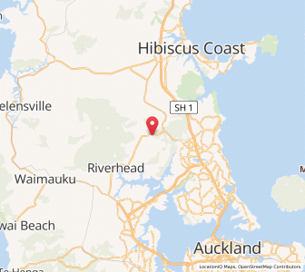 Map of Coatesville, Auckland