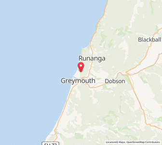Map of Cobden, West Coast