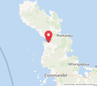 Map of Colville, Waikato
