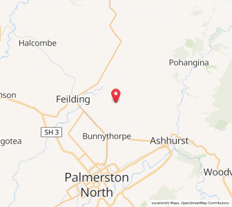 Map of Colyton, Manawatu-Wanganui