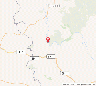 Map of Conical Hills, Otago