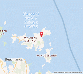 Map of Cowes, Auckland