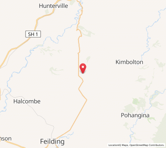 Map of Cunninghams, Manawatu-Wanganui