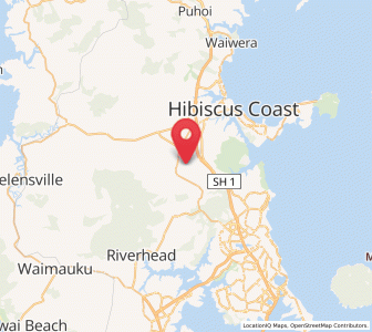 Map of Dairy Flat, Auckland