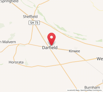 Map of Darfield, Canterbury