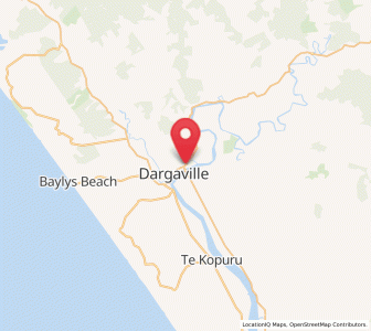 Map of Dargaville, Northland