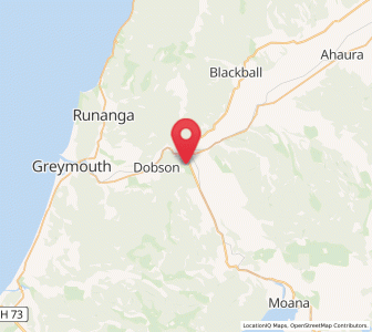 Map of Dobson, West Coast