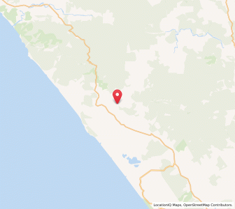 Map of Donnellys Crossing, Northland