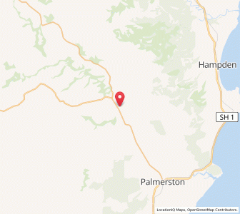 Map of Dunback, Otago