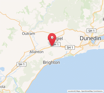 Map of East Taieri, Otago