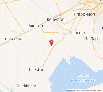 Map of Ellesmere, Canterbury