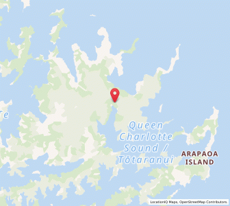 Map of Endeavour Inlet, Marlborough