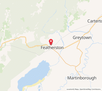 Map of Featherston, Wellington