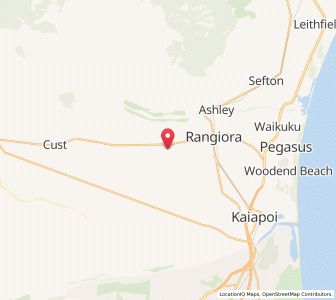 Map of Fernside, Canterbury