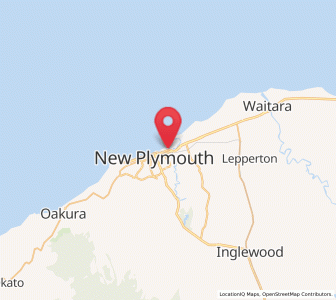 Map of Fitzroy, Taranaki