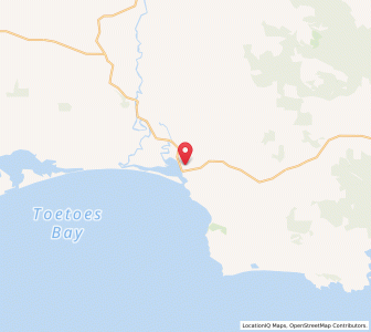 Map of Fortrose, Southland