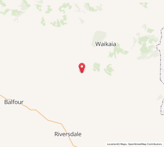 Map of Freshford, Southland