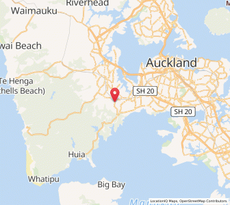 Map of Glen Eden, Auckland