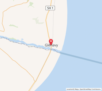 Map of Glenavy, Canterbury