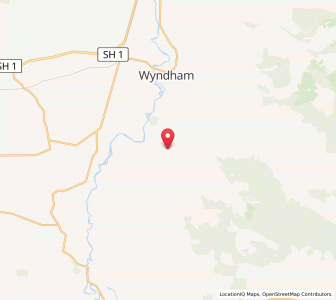 Map of Glenham, Southland