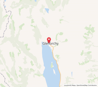 Map of Glenorchy, Otago